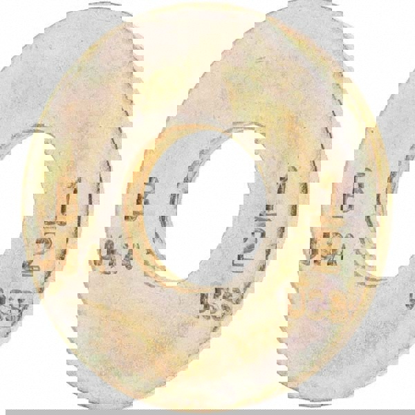 1/2 in Screw USS Flat Washer: Carbon Steel, Yellow Zinc Chromate Finish