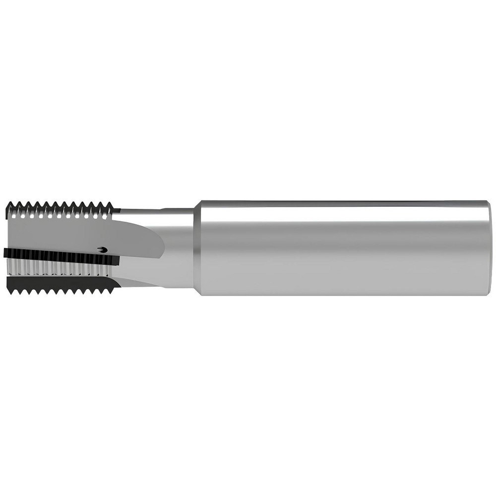 Helical Flute Thread Mill: M16x1.5, Internal/External, 4 Flute, 16.00 mm Shank Dia, PCD