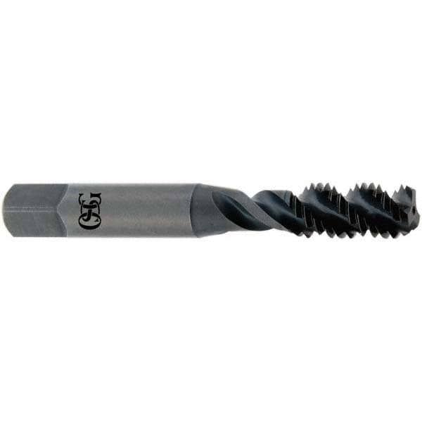 Spiral Flute Tap: 1/4-20 UNC, 3 Flutes, Plug, 2B Class of Fit, High Speed Steel, TIN Coated