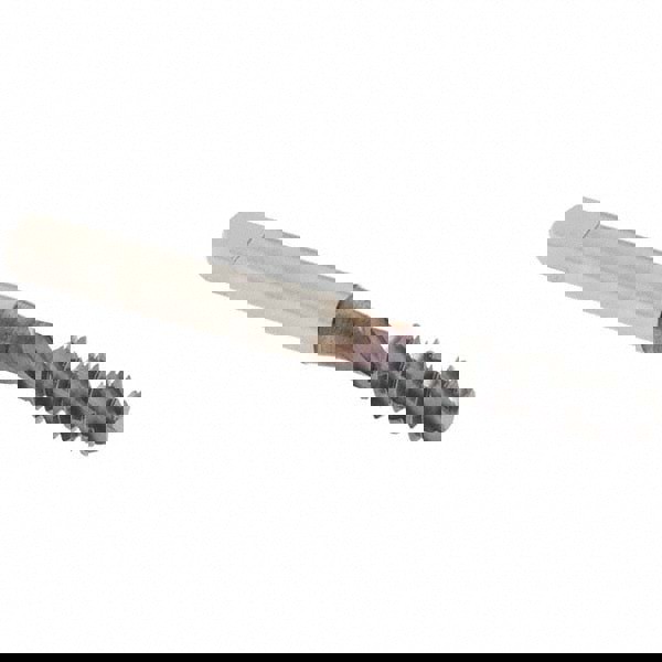 Spiral Flute Tap: 1/4-20, UNC, 3 Flute, Bottoming Chamfer, 2B Class of Fit, High-Speed Steel, TiCN Finish