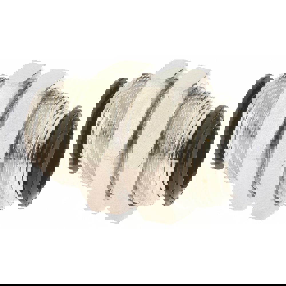 Push-To-Connect Tube to Tube Tube Fitting: Bulkhead Union, M16 x 1 Thread
