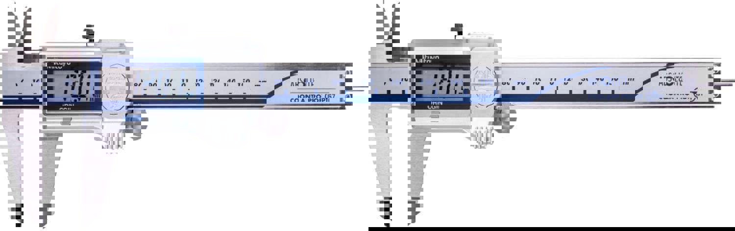 Electronic Caliper: 0.00 mm Min, 150.00 mm Max, IP67, Depth, Inside Diameter, Outside Diameter & Step
