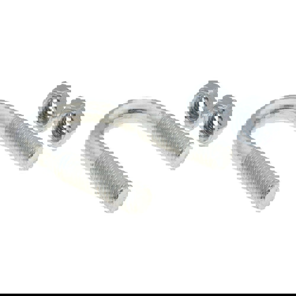 Round U-Bolt: Without Mount Plate, 3/8-16 UNC, 1-1/4