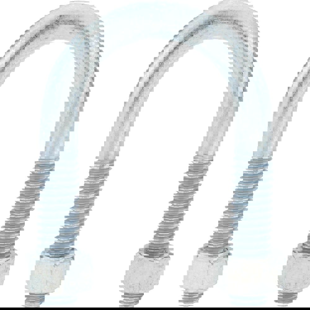 Round U-Bolt: Without Mount Plate, 3/8-16 UNC, 1-1/4