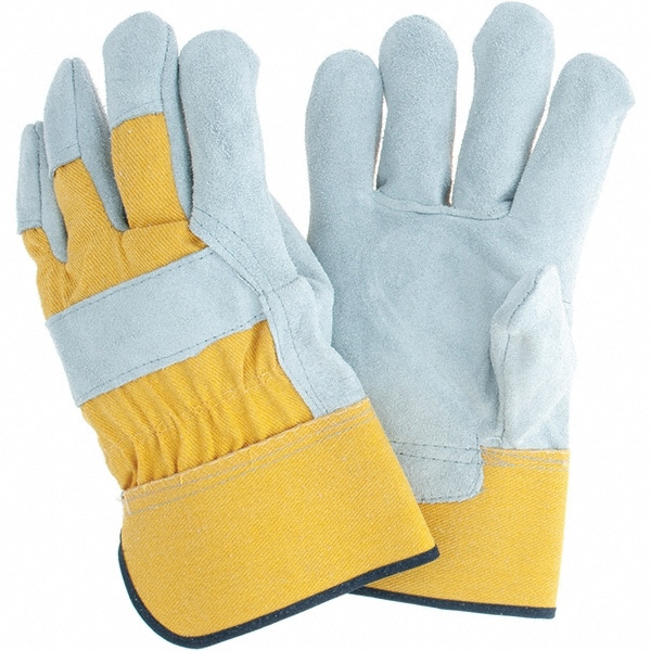 Work Gloves: PiP Size X-Large, Cotton Lined, Cowhide Leather, General Purpose