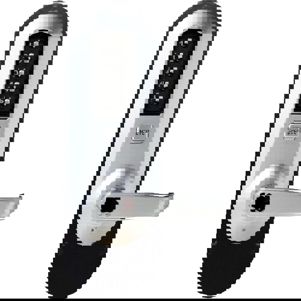 Lever Locksets; Lockset Type: Rim Exit Trim with Keypad ; Key Type: Less Core ; Back Set: 2-3/4 (Inch); Cylinder Type: Less Core ; Material: Metal ; Door Thickness: 1 3/8 - 1 3/4