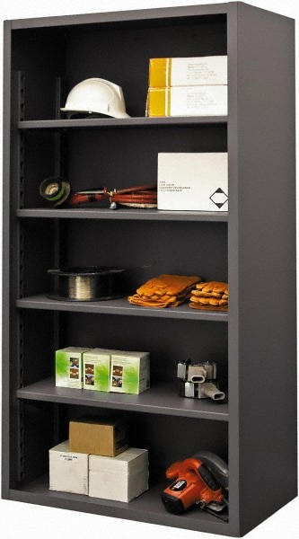 4 Shelves, 7,600 Lb Capacity, Closed Shelving System