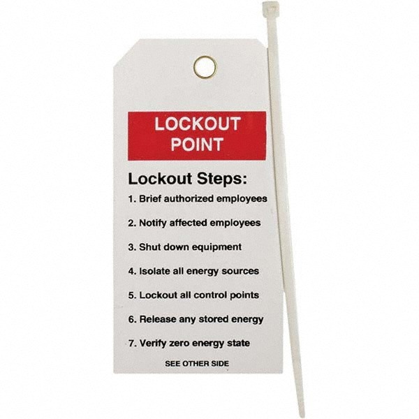 Lockout Tag: Polyester, 