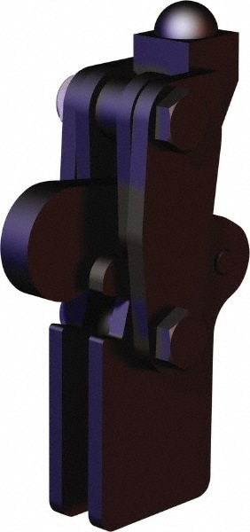 Manual Hold-Down Toggle Clamp: Vertical, 449.62 lb Capacity, Weldable Base