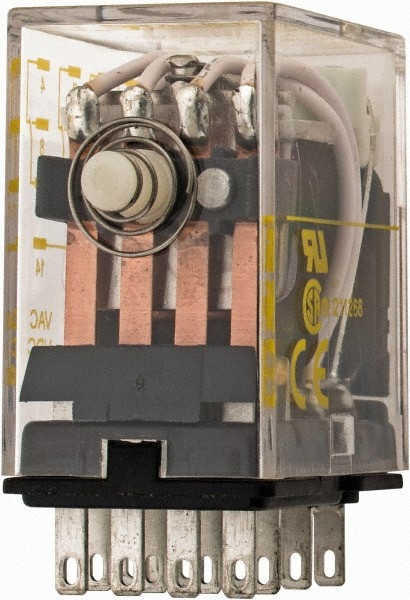 2/3 hp at 120/240 Volt, Electromechanical Plug-in General Purpose Relay