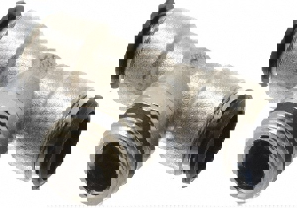 Push-to-Connect Tube x Universal Thread Fitting: Swivel Branch Tee, Universal, 14.00 mm OD