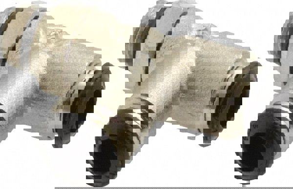 Push-to-Connect Tube x Universal Thread Fitting: Swivel Run Tee, Universal, 6.00 mm OD