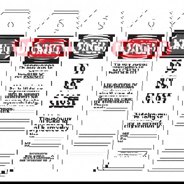 Lockout Tag: Polyester, 