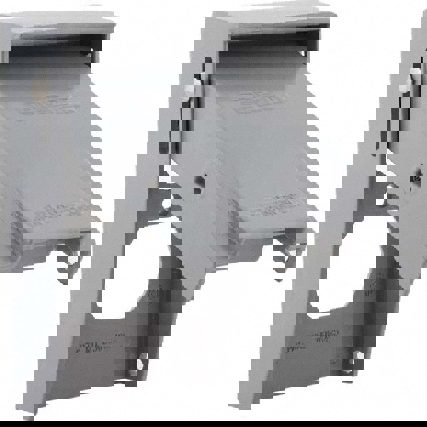 Weatherproof Box Covers; Electrical Box Shape: Rectangle; Number Of Outlets: 2; Resistance Features: Non-Corrosive; Housing Material: Aluminum; Finish: Powder Coat Finish; Recommended Environment: Wet Location; Housing Color: Gray; Overall Height (Inch):