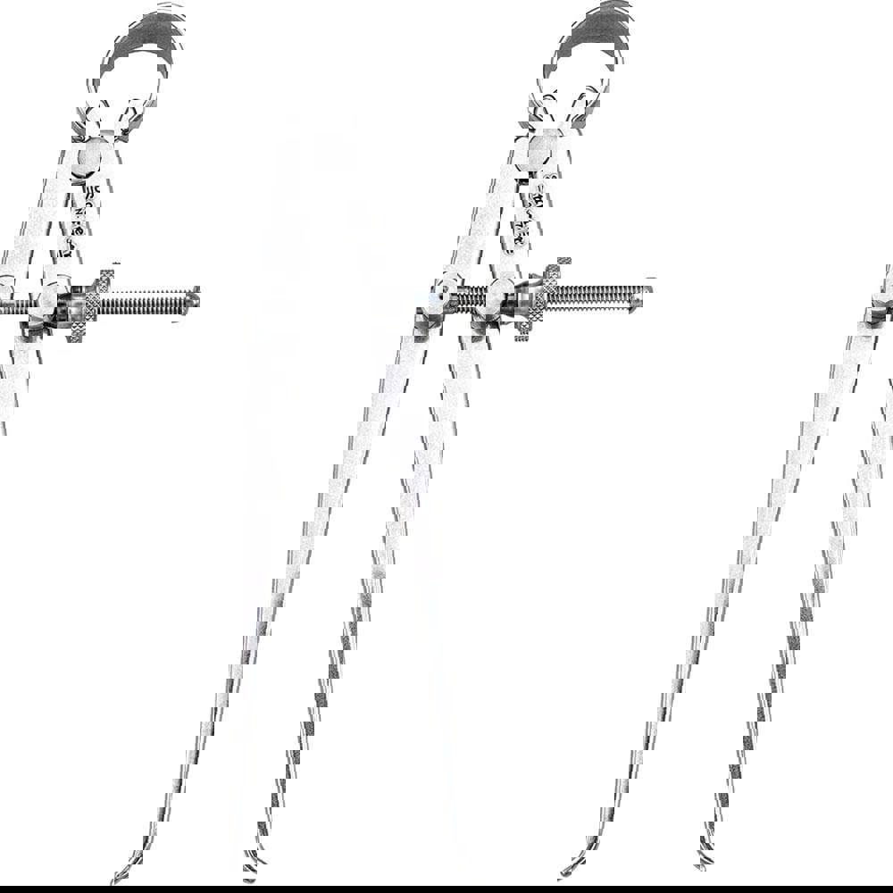 4 Inch Leg, Spring Joint, Steel, Polished, Inside Caliper