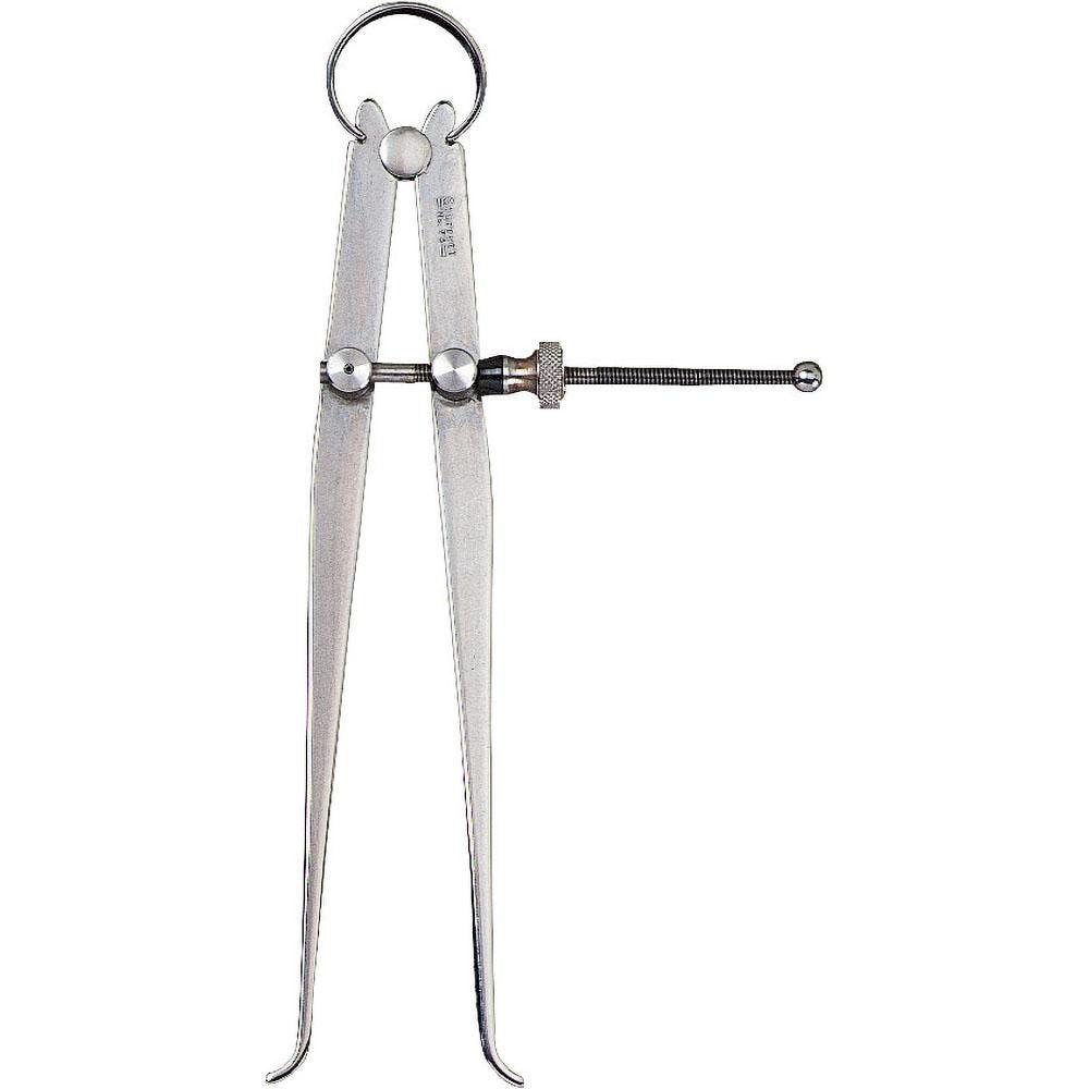 6 Inch Leg, Spring Joint, Steel, Polished, Inside Caliper