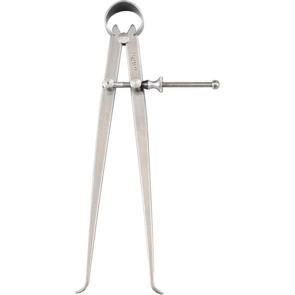 8 Inch Leg, Spring Joint, Steel, Polished, Inside Caliper