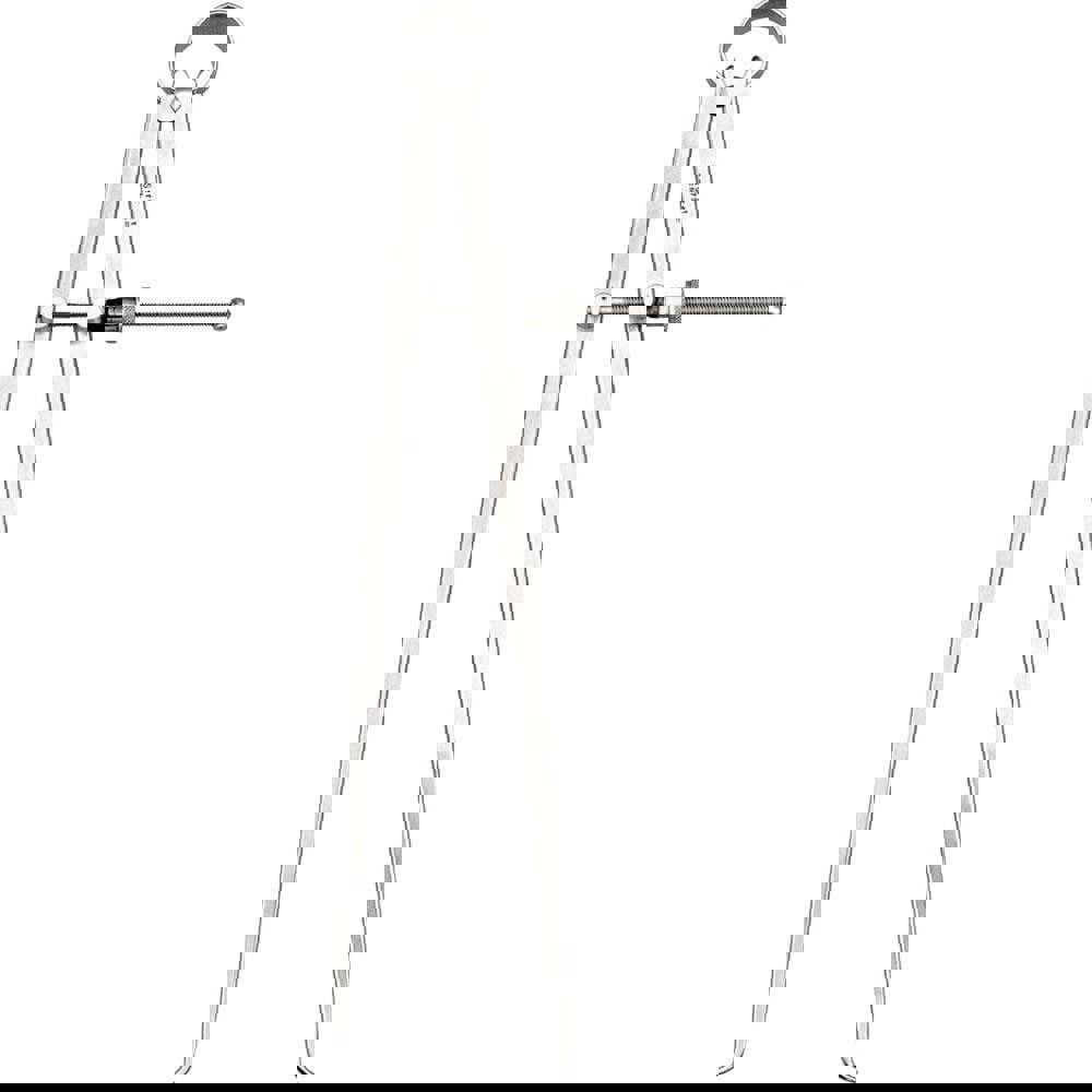 12 Inch Leg, Spring Joint, Steel, Polished, Inside Caliper