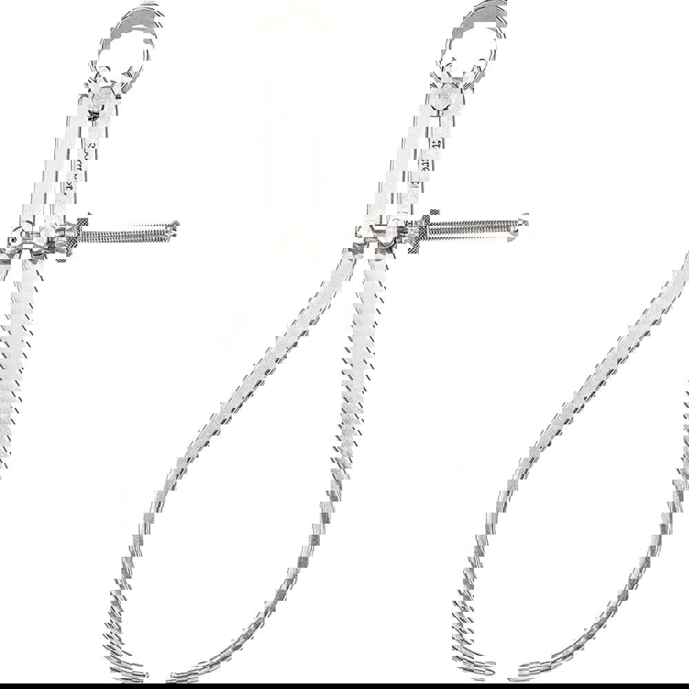 6 Inch Leg, Spring Joint, Steel, Polished, Outside Caliper