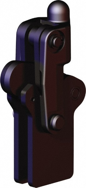Manual Hold-Down Toggle Clamp: Vertical, 1,573.66 lb Capacity, Weldable Base