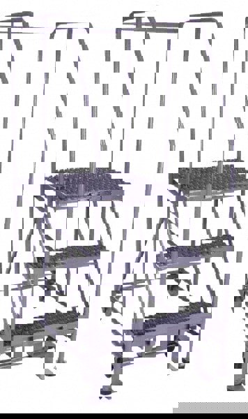 Steel Rolling Ladder: 3 Step