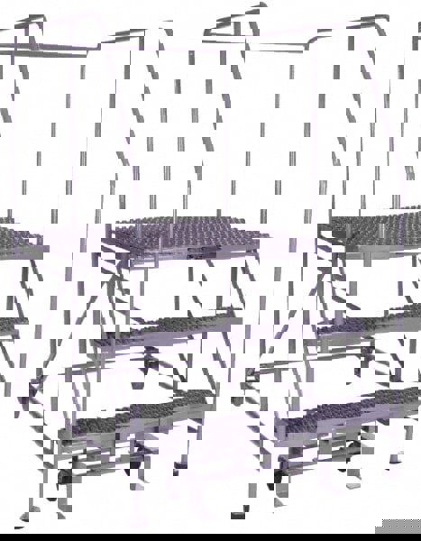 Steel Rolling Ladder: 3 Step