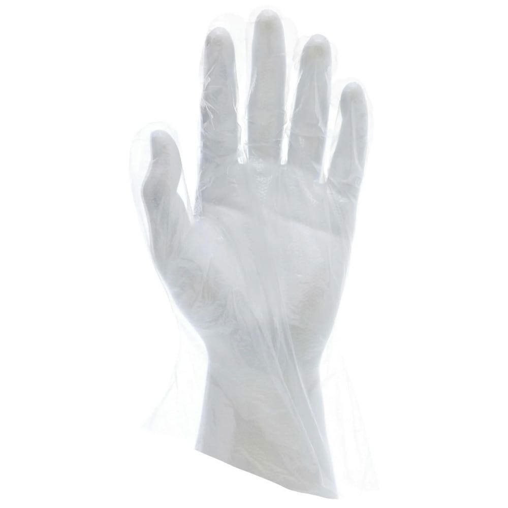 Disposable Glove: Series Sensatouch, Size X-Large, 0.4 mil, Polyethylene, Food Grade, Powder-Free