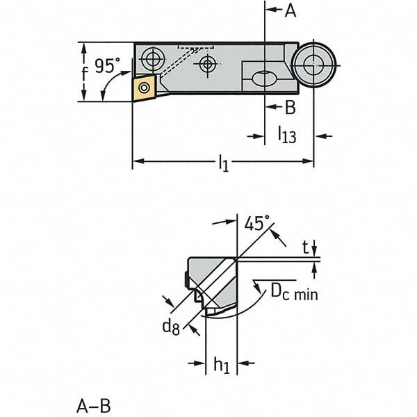 Indexable Boring Cartridge: Right Hand, 1.102
