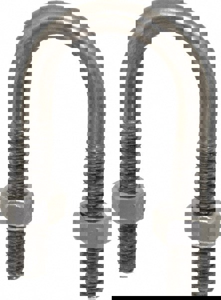 Round U-Bolt: Without Mount Plate, 5/16-18 UNC, 1-3/8