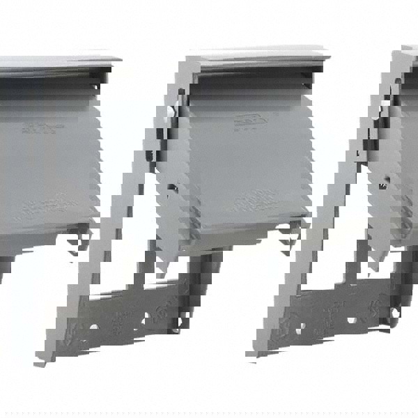 Weatherproof Box Covers; Electrical Box Shape: Rectangle; Number Of Outlets: 2; Resistance Features: Non-Corrosive; Housing Material: Aluminum; Finish: Powder Coat Finish; Overall Length: 1.1870 in; Recommended Environment: Wet Location; Overall Width: 4.