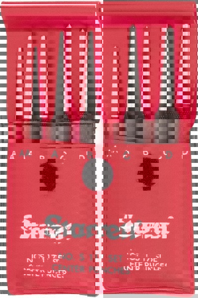 Center Punch Set: 5 Pc, 0.1667 to 0.1563