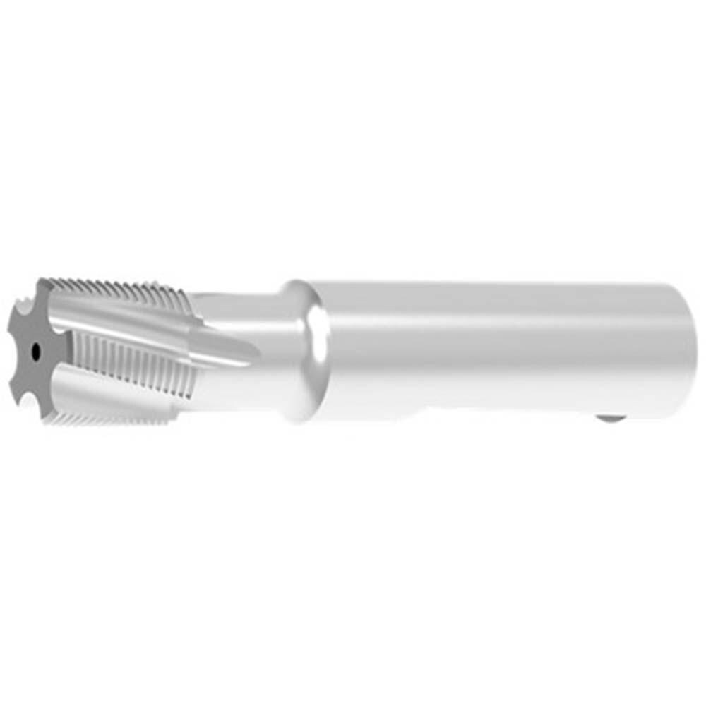 Helical Flute Thread Mill: M20x1.5, Internal/External, 5 Flute, 20.00 mm Shank Dia, Solid Carbide