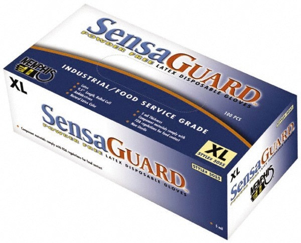 Disposable Glove: Size Small, 5.0 mil, Latex, Food Grade, Powder-Free
