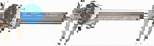 Dial Caliper: 6'' Range, 0.001'' Graduation, 0.1'' per Revolution