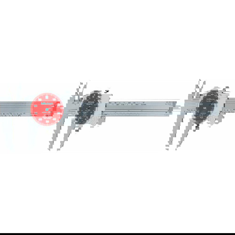 Dial Caliper: 6'' Range, 0.001'' Graduation, 0.1'' per Revolution