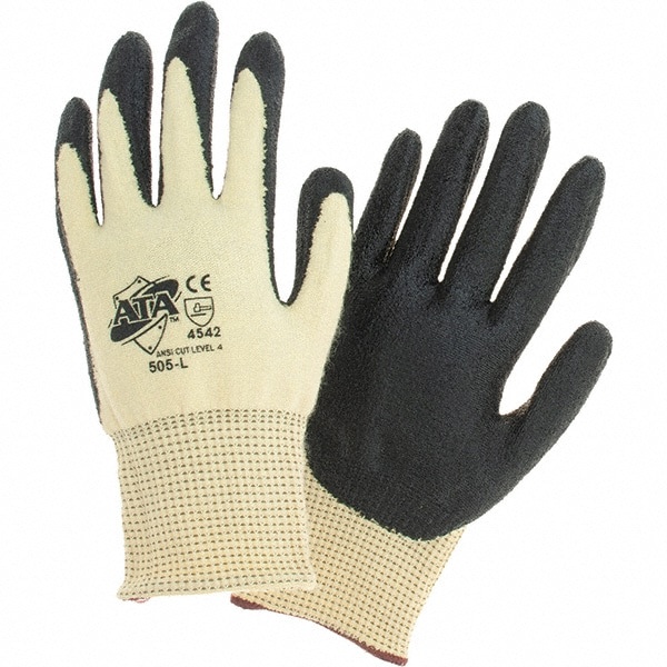 Cut, Puncture & Abrasion-Resistant Gloves: Worldwide Protective Products 505, Size Large, ANSI Cut A3, ANSI Puncture 2, Nitrile, Aramid