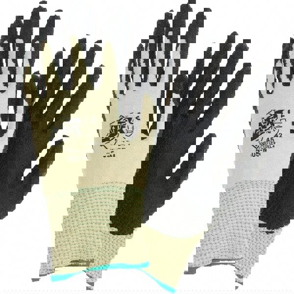 Cut, Puncture & Abrasive-Resistant Gloves: Size M, ANSI Cut 4, ANSI Puncture 2, Kevlar