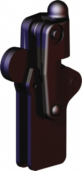 Manual Hold-Down Toggle Clamp: Vertical, 2,472.9 lb Capacity, Weldable Base