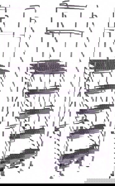 Steel Rolling Ladder: 5 Step