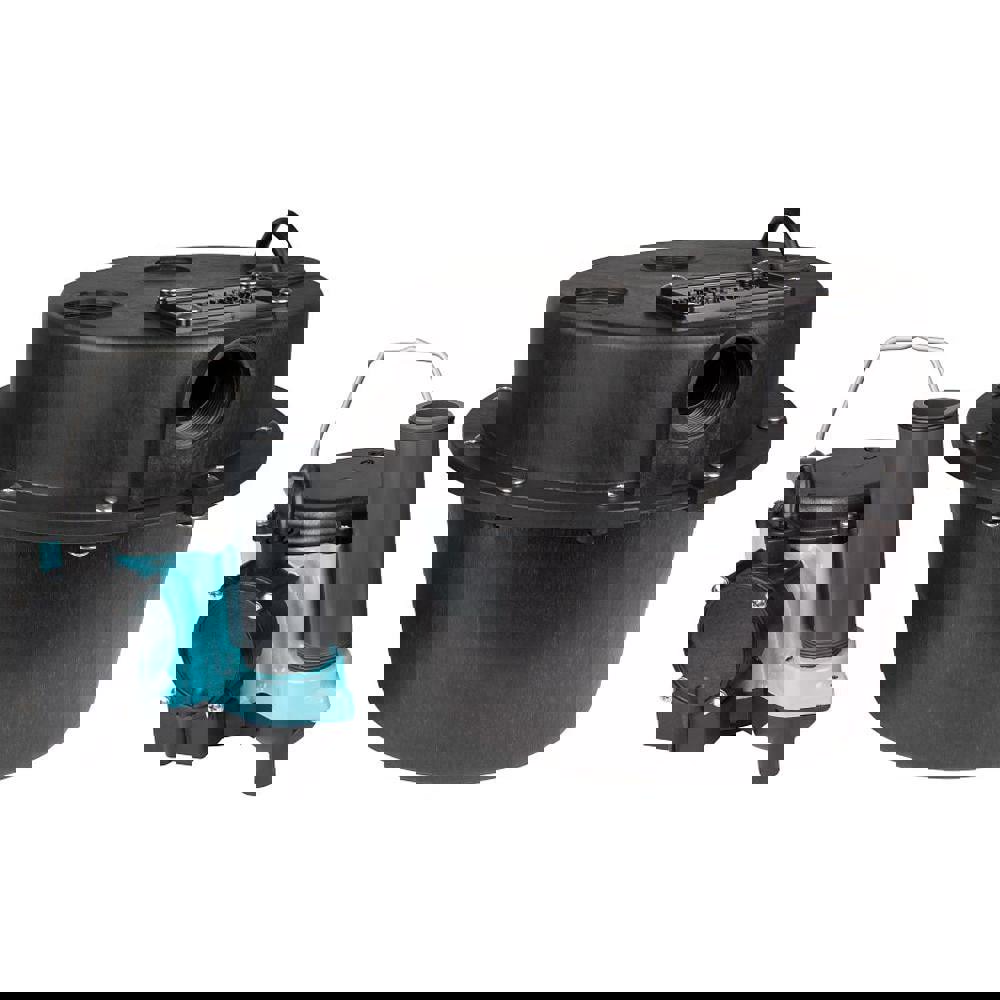 Submersible, Sump & Sewage Pumps; Voltage: 115V ; Operation: Integral Diaphragm ; Amperage Rating: 9 ; Pump Activation Type: Plug-In ; Horsepower: 1/3 ; Outlet Size (Inch): 1-1/2