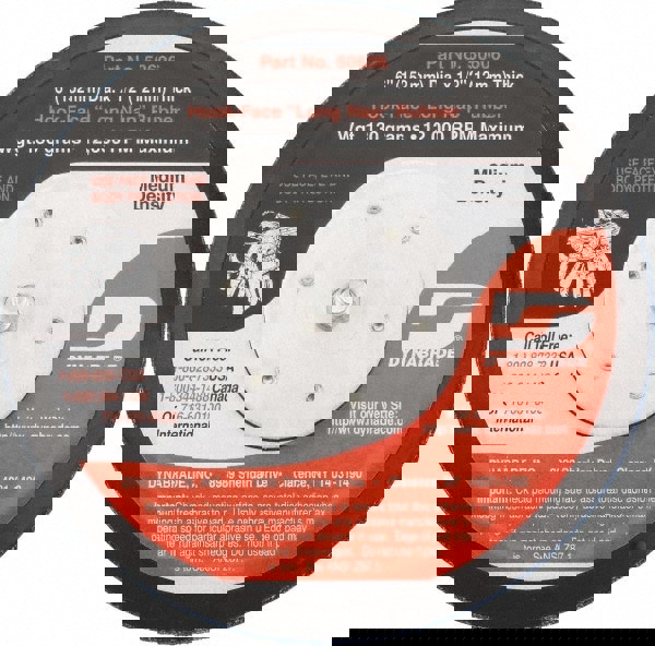 Disc Backing Pad: Hook & Loop