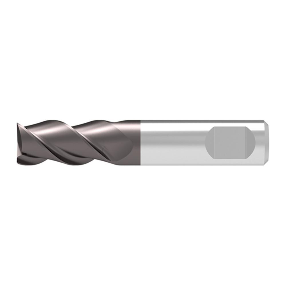 Corner Radius & Corner Chamfer End Mills; Mill Diameter (mm): 2.00 ; Number Of Flutes: 3 ; Length of Cut (mm): 4.0000 ; Single Or Double End: Single ; End Mill Material: Solid Carbide ; Chipbreaker: No