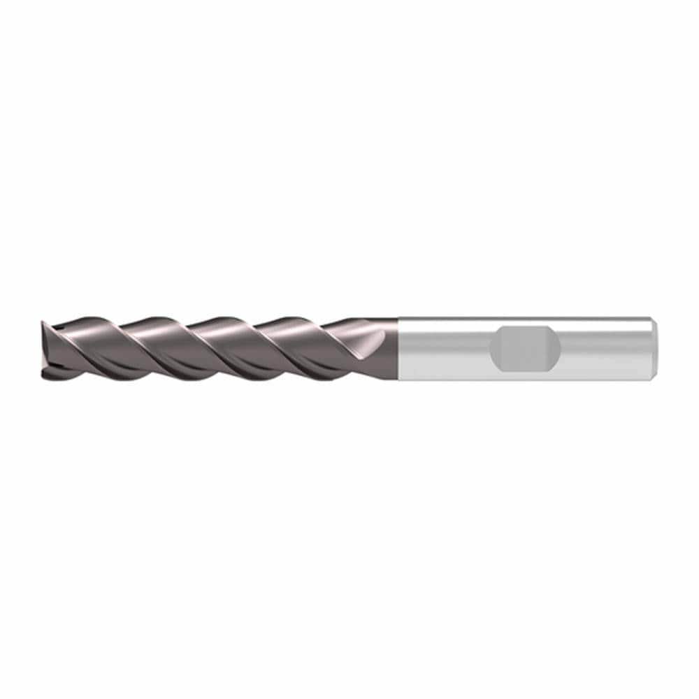 Corner Radius & Corner Chamfer End Mills; Mill Diameter (mm): 4.50 ; Number Of Flutes: 3 ; Length of Cut (mm): 19.0000 ; Single Or Double End: Single ; End Mill Material: Solid Carbide ; Chipbreaker: No
