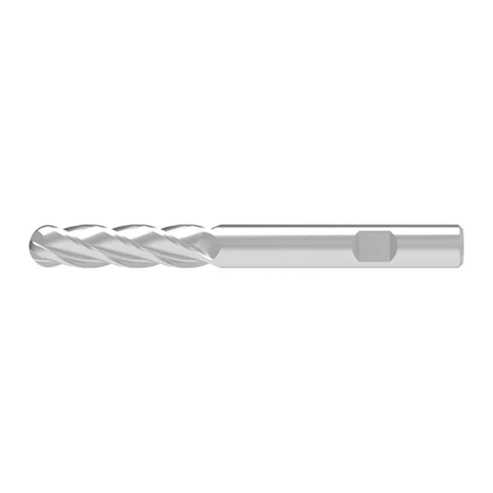 Ball End Mills; Mill Diameter (Decimal Inch): 0.6400 ; Mill Diameter (mm): 16.00 ; Number Of Flutes: 4 ; End Mill Material: Solid Carbide ; Length of Cut (mm): 75.0000 ; Shank Diameter (mm): 16.0000