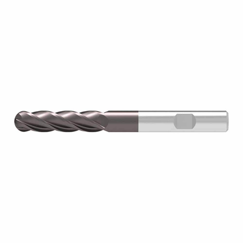 Ball End Mills; Mill Diameter (Decimal Inch): 0.2400 ; Mill Diameter (mm): 6.00 ; Number Of Flutes: 4 ; End Mill Material: Solid Carbide ; Length of Cut (mm): 40.0000 ; Shank Diameter (mm): 6.0000