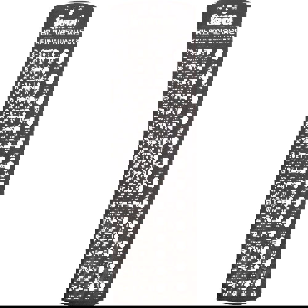 0.04 Inch to 0.228 Inch Hole Size Drill Gage