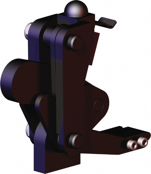 Manual Hold-Down Toggle Clamp: Vertical, 5,058.2 lb Capacity, Weldable Base