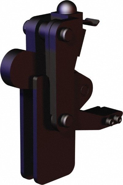 Manual Hold-Down Toggle Clamp: Vertical, 5,058.2 lb Capacity, Weldable Base