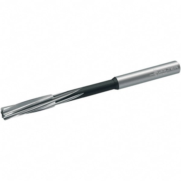 Chucking Reamer: 10.00mm Dia, 133.00mm OAL, 38.00mm Flute Length, Straight-Cylindrical Shank, Cobalt Steel