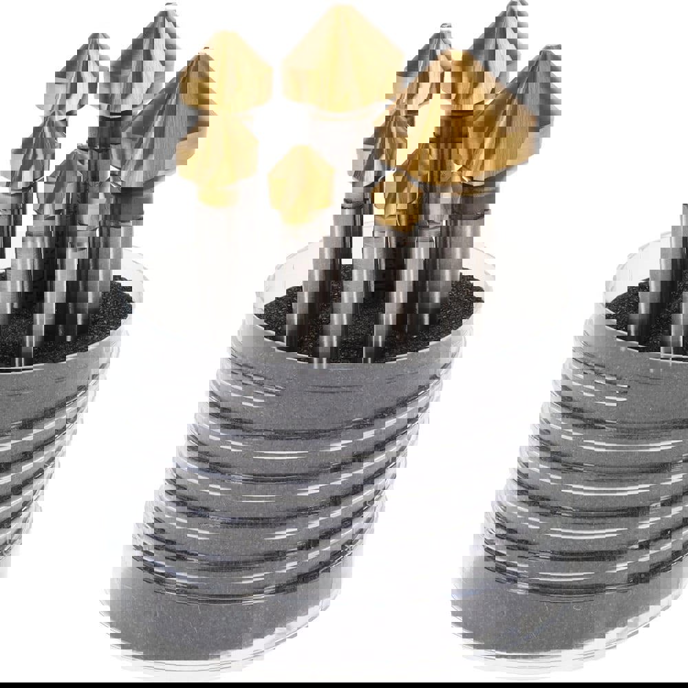 Countersink Set: 6 Pc, 0.248 to 0.8071